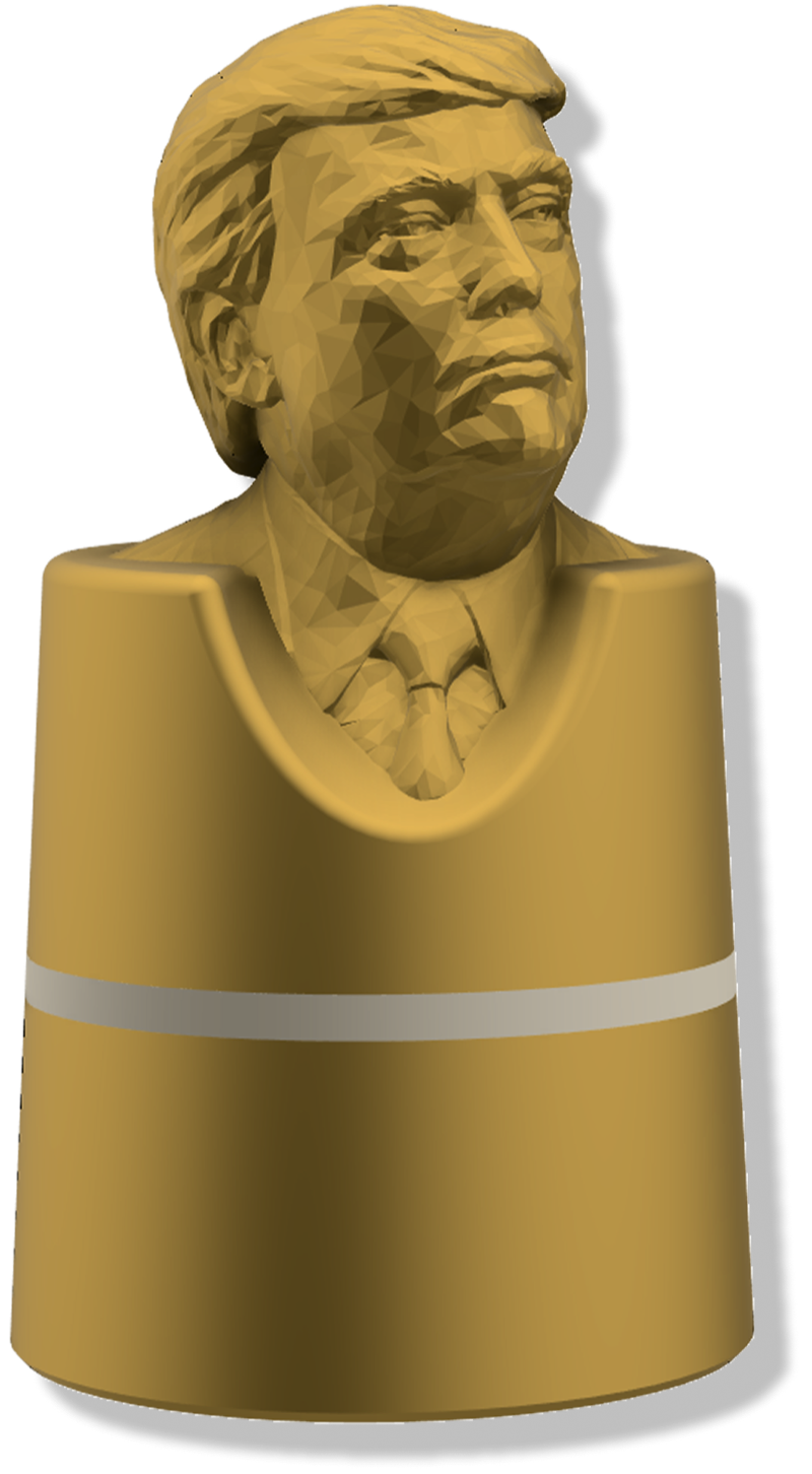 Gold bust of the President — The Presidential Smart Speaker